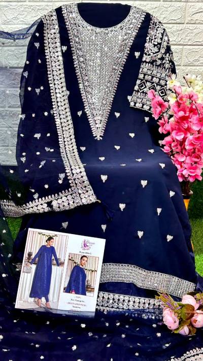 DN 184 (EFGH) By Dinsaa Designer Partywear Pakistani Salwar Kameez Collection